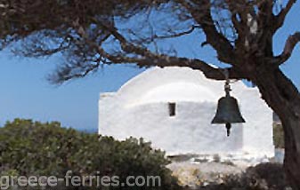 Iglesias y Monasterios en Agathonisi en Dodecaneso, Islas Griegas, Grecia