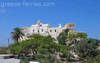 Het klooster van Chrisoskalitissa Chania, Kreta Eiland, Griekse Eilanden, Griekenland