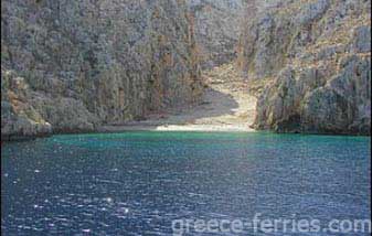 Ftenagia Strand Halki Dodekanesen griechischen Inseln Griechenland