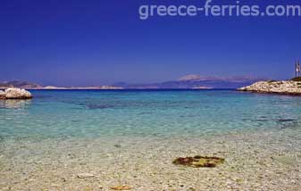 Pondamos Strand Halki Eiland, Dodecanesos, Griekenland