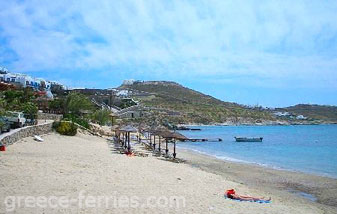 Agios Ioannis Strand Mykonos Eiland, Cycladen, Griekenland