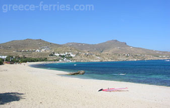 Calafatis Playas de Mykonos en Ciclades, Islas Griegas, Grecia
