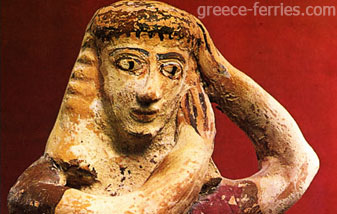 Het Archeologisch Museum Santorini Thira Cyclades Greek Islands Greece