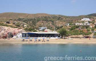 Aliki Playas de Kimolos en Ciclades, Islas Griegas, Grecia
