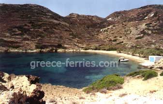 Klima Strand Kimolos Eiland, Cycladen, Griekenland