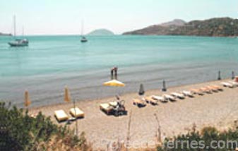 Vromomilos Strand Leros Dodekanesen griechischen Inseln Griechenland
