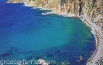 Playa de Kotsina Limnos en Egeo Oriental Grecia