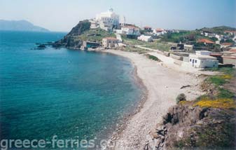 Kato Gialos Strand Psara östlichen Ägäis griechischen Inseln Griechenland