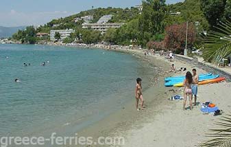 Askeli Playa de Poros en Golfo Sarónico, Islas Griegas, Grecia