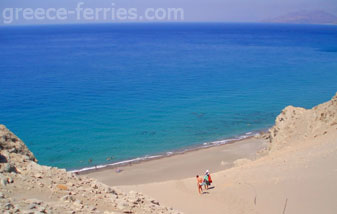 Playas de Rethimno en la isla de Creta, Islas Griegas, Grecia Agios Pavlos