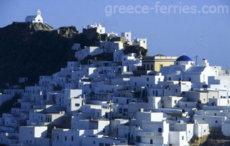 Historia para la isla de Serifos en Ciclades, Islas Griegas, Grecia