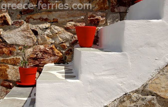 Arquitectura de Serifos en Ciclades, Islas Griegas, Grecia