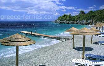 Andrinas Strand Skopelos sporadische Inseln griechischen Inseln Griechenland