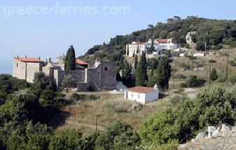 Die Abtei des aufrechten Wegbereiters bei  Hora Skopelos sporadische Inseln griechischen Inseln Griechenland