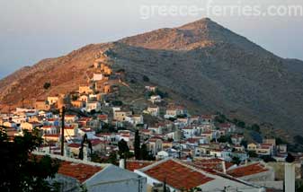 Horio oder Ano Symi Dodekanesen griechischen Inseln Griechenland