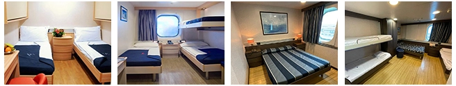 Grimaldi Lines - Accommodation on board