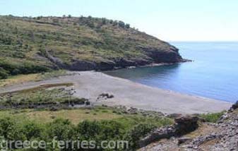 Playa de Agios Dimitrios Agios Eustratios en Egeo Oriental Grecia