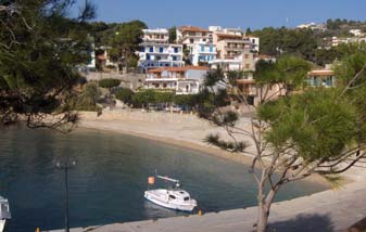 Rousum Gialos Strand Alonissos Eiland, Sporaden, Griekenland