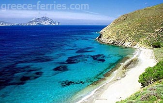 Bahía Egiali Amorgos en Ciclades Grecia