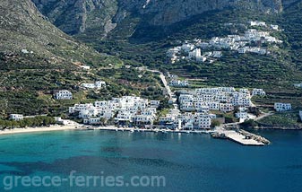 Egiali Amorgos en Ciclades Grecia