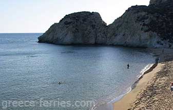Katsouni Strand Anafi Kykladen griechischen Inseln Griechenland