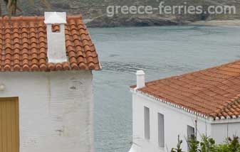 Architecture de l’île d'Andros Cyclades Grèce