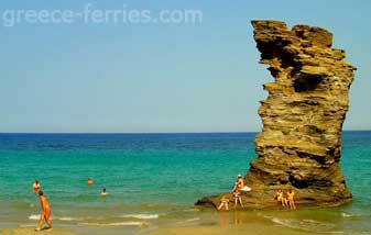 Canduni Ormos Corziu Playas para la isla de Andros en Ciclades, Islas Griegas, Grecia