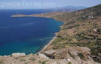 Palepoli Strand Andros Eiland, Cycladen, Griekenland