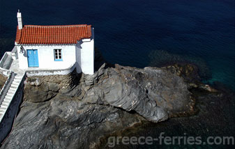 Agia Thalassini Andros Eiland, Cycladen, Griekenland