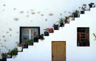 Arquitectura de Antiparos en Ciclades, Islas Griegas, Grecia