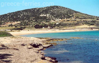 Glyfa Strand Antiparos Eiland, Cycladen, Griekenland