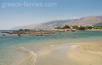 Chania, Kreta Eiland, Griekse Eilanden, Griekenland Strand van Frangokastello