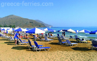 Chania, Kreta Eiland, Griekse Eilanden, Griekenland Strand van Georgioupoli