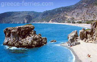 Chania, Kreta Eiland, Griekse Eilanden, Griekenland Strand van Sougia