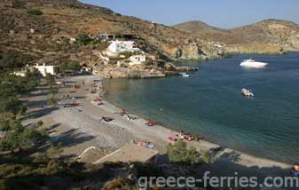 Agios Nikolaos Strand Folegandros Eiland, Cycladen, Griekenland