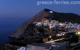 Chora Folegandros Kykladen griechischen Inseln Griechenland