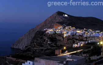 Chora Folegandros Eiland, Cycladen, Griekenland