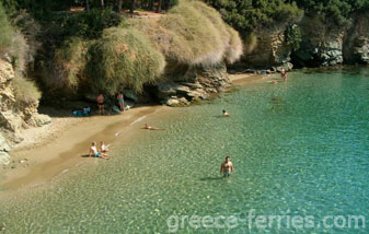 Heraklion, Kreta Eiland, Griekse Eilanden, Griekenland Strand van Agia Pelagia