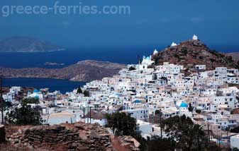 Architecture de l’île d'Ios des Cyclades Grèce