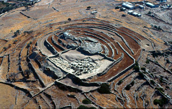 Settlement of Sarkos Ios Cyclades Greek Islands Greece