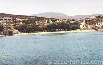 Agios Georgios Strand Irakleia Kykladen griechischen Inseln Griechenland