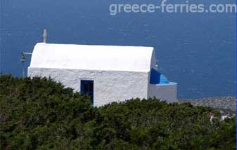 Iglesias y Monasterios en Heraclia en Cíclades, Islas Griegas, Grecia
