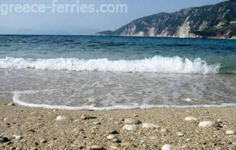 Playa de Afales Ítaca en Ionio Grecia