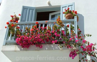 Arquitectura de Mykonos en Ciclades, Islas Griegas, Grecia