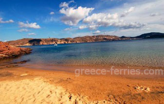 Agios Sostis Playas de Mykonos en Ciclades, Islas Griegas, Grecia
