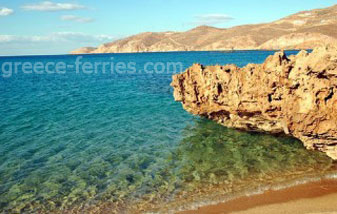 Ftelia Strand Mykonos Eiland, Cycladen, Griekenland