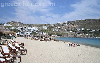 Ornos Strand Mykonos Eiland, Cycladen, Griekenland