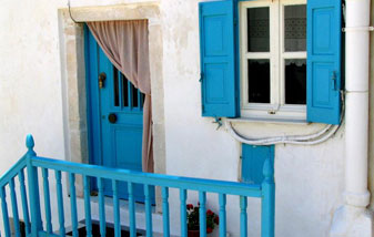 Architecture de l’île de Naxos des Cyclades Grèce