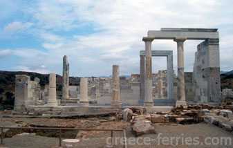 Tempel van Dimitra Naxos Eiland, Cycladen, Griekenland