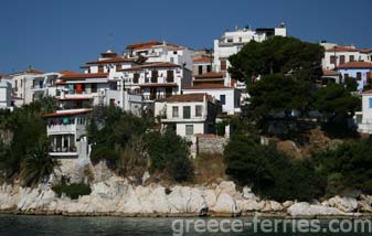 Architecture of Skiathos Greek Islands Sporades Greece